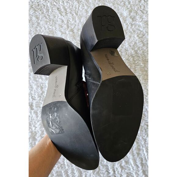 Paul Green Vanessa Block Heel Bootie Leather  black Ankle Boot sz 7.5 - Picture 6 of 6